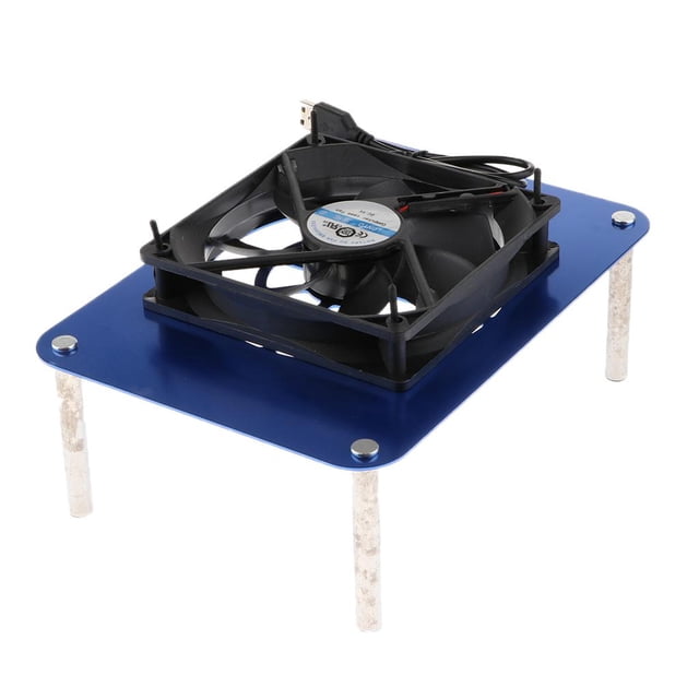Radiador Del Disipador Térmico Del Ventilador De Refrigeración Del Enrutador Con Conector USB De Alimentación, Azul Universal CUTICAT Soporte de enfriamiento del enrutador