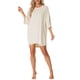 thumbnail image 1 of Conjunto de lounge oversized INSPIRE CHIC para mujer, sudaderas de entrenamiento, camiseta con pantalones cortos de ciclista, conjuntos L beige, 1 of 6
