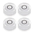 thumbnail image 1 of Unique Bargains 4 Packs Round Bubble Level 18x9mm Mini Circular Bullseye Spirit Levels for Leveling Camera Tripod Telescope, White, 1 of 6