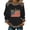 Black, variant on Womens Long Sleeve Crewneck Top 250 Years Printed Pullover Vintage Flag Graphic Casual Loose Fit Sweatshirt for Everyday Wear Black L