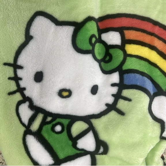 Hello Kitty Lucky Rainbows Throw Blanket