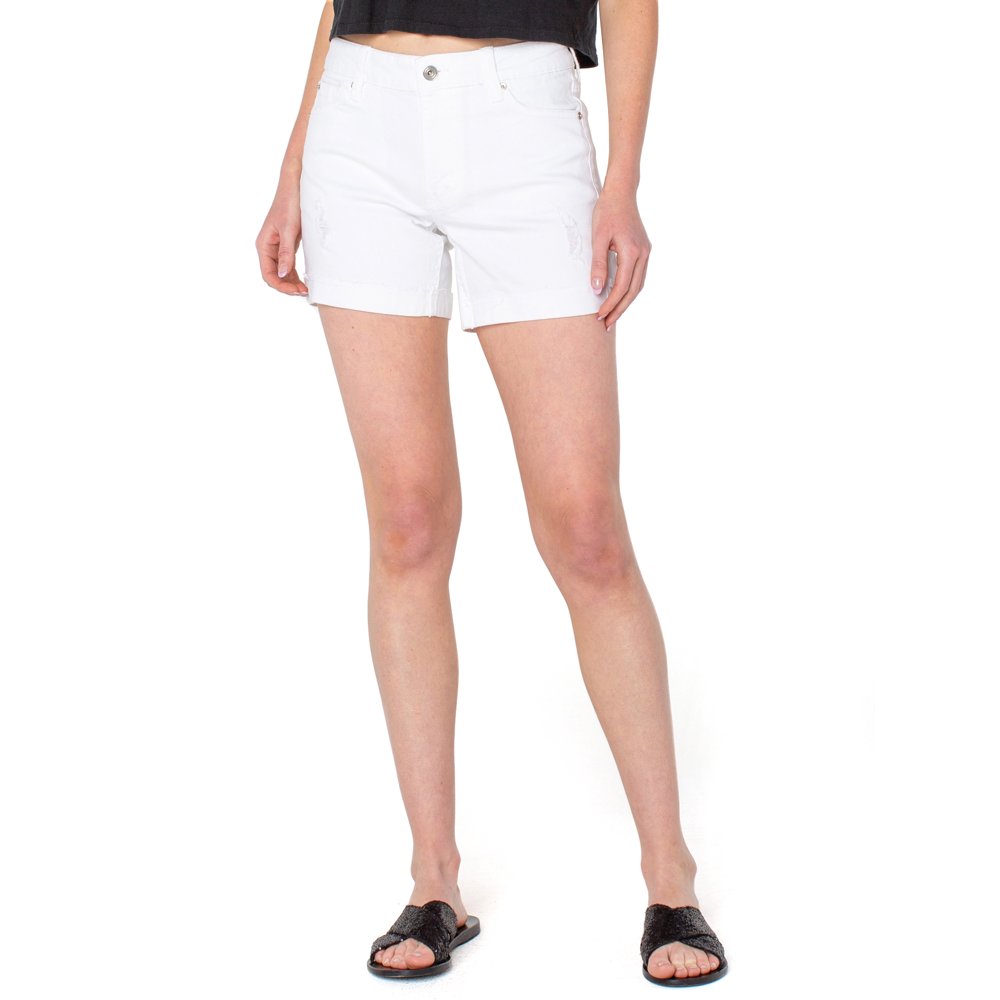 Celebrity Pink Celebrity Pink 5” Mid Rise Fray Cuff Shorts Walmart