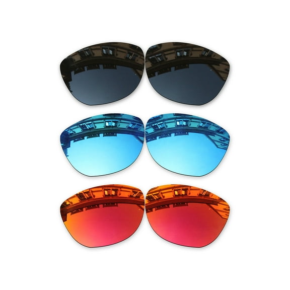 Vonxyz 3 Pack Polarized Replacement Lenses for Oakley Frogskins OO9013 Sunglasses