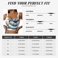 thumbnail image 5 of Goofa Watercolor Snake Printed Sports Bras for Women, High Impact Running Bra Workout Crop Tank Tops Longline Sports Bra Push up-X-Large, 5 of 9
