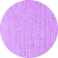 thumbnail image 1 of Ahgly Company Indoor Round Solid Purple Modern Area Rugs, 5' Round, 1 of 4