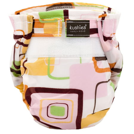 Kushies Ultra-Lite Diaper Toddler Pink Groovey Squares | Walmart Canada