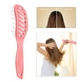 thumbnail image 1 of WIFKLSIIPG Hollow Small Curved Comb Curved and Ventilated Hair Brush Quick Drying and Smooth Hair Massage Brush Suitable for Women with Long Wet Dry Dense Sparse and Natural Curly Hair, 1 of 6
