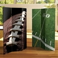 thumbnail image 6 of Oriental Furniture 6 ft. Tall Football Canvas Room Divider - 3 Panel, 6 of 6