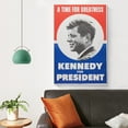 thumbnail image 4 of JFK Art Print John F. Kennedy USA Politician Poster Wall Decor Mural 3 Room Aesthetic Poster Print Art Wall Painting Canvas Posters Gifts Modern Bedroom Decor 16x24inch(40x60cm), 4 of 6