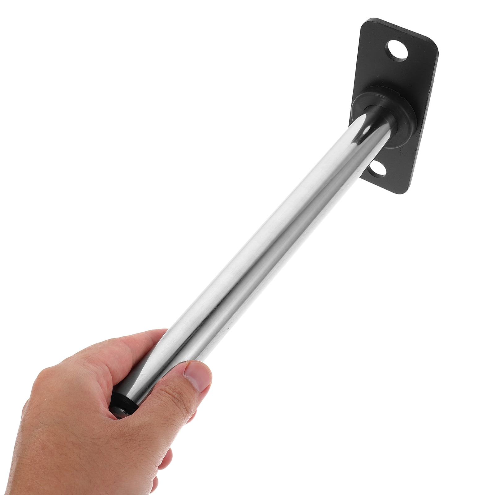 FOMIYES Wall Mounted Barbell Holder Stainless Steel Heavy Duty Vertical Barbell Storage Rack for Home Gym