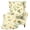 Daisy Bee Print, variant on Pzuqiu Mushroom Forest Design Wingback Chair Cover, Removable Wingback Chair Covers with Wear Guard, 2-Piece Soft Seat Shield