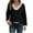 #032 Black, variant on Felirenzacia Women's Knitted Pullover Tops, Button Down Lapel Notched Collar Color Blocked Long Sleeve Long Sleeved Shirt, Casual Fall Soft Sweatshirt, Size: S-2XL