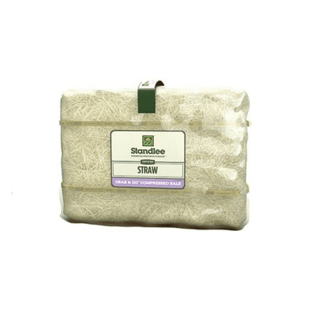 Standlee Hay Co. Certified Straw Grab & Go Straw Compressed Bale, 3.6 cuft, 50#