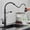 Matte Black, variant on Pull Out Kitchen Faucet, 360 Degree Rotate Spout, 3-Function Spray Head, Cold and Hot Deck Mounted Brass Single Handle Kitchen Mixer Tap,Matte Black