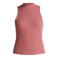 thumbnail image 3 of Avia Women's Ribbed Mock Neck Tank Top, Sizes XS-XXXL, 3 of 5