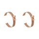 thumbnail image 4 of Correa de reloj deportivo Methold de Metal transpirable ajustable impermeable Oro rosa 2piezas, 4 of 6