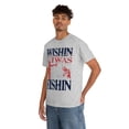 thumbnail image 6 of Wishing I was Fishing  Love to fish Unisex Heavy Cotton Tee, 6 of 9