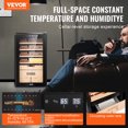 thumbnail image 2 of VEVOR Electric Cigar Humidor Cabinet Cedar Cigar Box Temp Control LED Light, 2 of 9