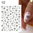 thumbnail image 1 of Pegatinas de uñas 3D de flores moradas, hoja verde, Floral, cereza, primavera, arte de uñas, calcomanías de agua, deslizadores, manicura, mariposa, decoración de puntas de uñas Tan Jianjun unisex, 1 of 2