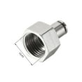 thumbnail image 3 of Unique Bargains Push to Connect Tubing Fittings 6mm Tubing OD x 1/2 PT Female Straight Pneumatic Connector Silver Tone 2Pcs, 3 of 5