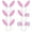 Pink, variant on TOPTIE 12 PCS Easter Bunny Ears Headbands, Rabbit Ear Hair Band for Christmas, Dress Up Costume Accessory