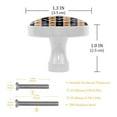 thumbnail image 3 of 4 Pcs American Flag Stars Knobs for Kitchen Cabinet Cupboard Dresser Bookcase Drawer Pulls Handles Round Home Decor, 3 of 5