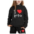 thumbnail image 3 of CAIXIA Boys Sweatsuit Set Girls 2 Piece Hoodie Sweatshirt and Sweatpant Jogger Sets Girls Tracksuit Set Girls 2 Piece Outfits Bow Graphic Back To School Outfit Cozy Girls Clothes Size 5, 3 of 5