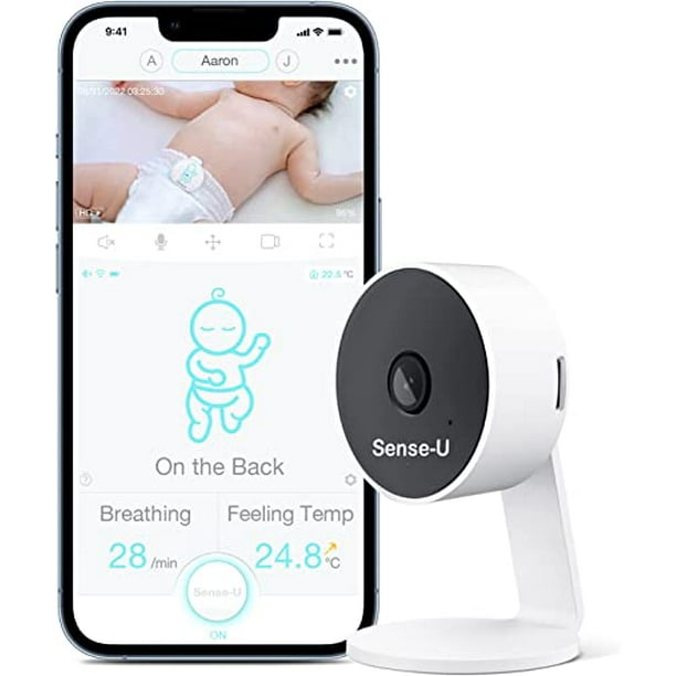 Baby Monitor sans fil 720p - Surveille bébé la nuit, caméra WIFI