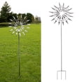 thumbnail image 1 of Molino de viento de Metal, atrapavientos accionado por viento, Patio exterior, decoración de jardín, juguete para niños, 1 of 8