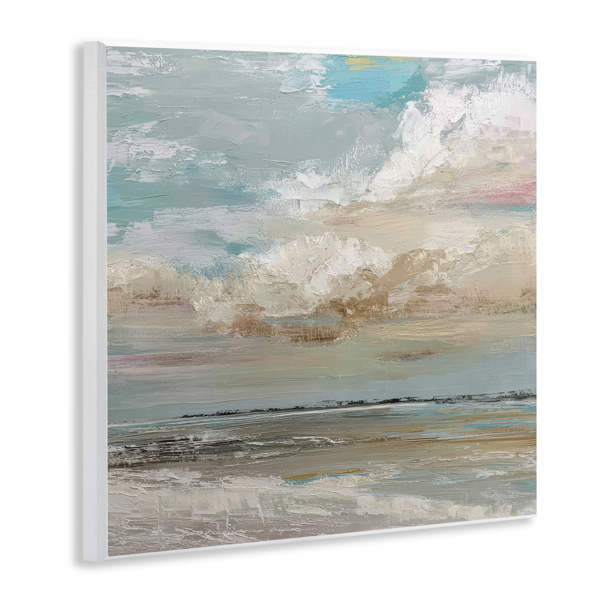 Stupell Industries Cloudy Beach Brushstrokes Wall Plaque Art, design by Kim Curinga