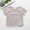 E-585Grey, variant on Toddler Baby Girls T Shirt Short Sleeve Round Neck Solid Color Comfortable Breathable Fashion Loose Fit Tee Top For Casual Daily Wear,Blue,18-24 Months