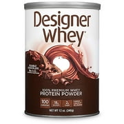Designer Whey Double Chocolate Protein Powder, 12.7 oz