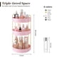 thumbnail image 2 of Organizador de maquillaje Aveniee 360 giratorio para Vanity Pink, 3 niveles, 2 of 6