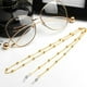thumbnail image 4 of 2 Piezas Mujeres Hombres de terre Cadena Cuerda Correa Cuello Cordón Retenedor shamjiam Cordón de gafas de metal, 4 of 6