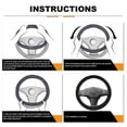 thumbnail image 4 of Auto Heated Steering Wheel Cover 12v 15 In Car Universal Winter Steering Wheel Heating Hand Warmer Wheel Protectivecover, 4 of 4