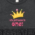 thumbnail image 4 of Inktastic Cute Princess is One 1st Birthday Girls Baby Dress, 4 of 5