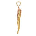 thumbnail image 7 of 14k Gold Two-tone Solid Mermaid Charm Pendant, 7 of 7