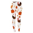 thumbnail image 3 of TYGHBN Thanksgiving Turkey Pumpkin Wheat Print High Waisted Tight Comfortable Sports Leggings for Women Stretch Dress Pants for Women Pack of Leggings Workout Leggings with Pockets Skirt Junior, 3 of 4