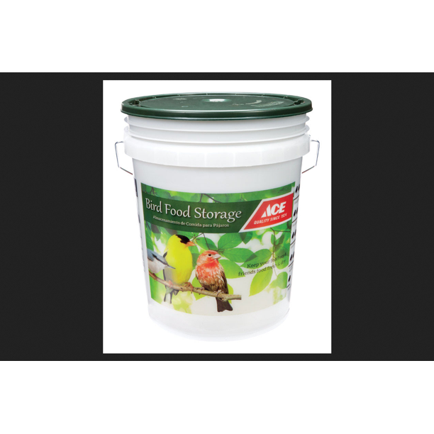 Ace 5 gal. Bird Seed Bucket Natural