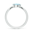 thumbnail image 2 of ANGARA Natural Pear Aquamarine Wave Shank Solitaire Engagement Ring in 925 Sterling Silver for Women (Size-7x5mm) | March Birthstone, Anniversary, Jewelry Gift for Women | Natural Aquamarine Ring, 2 of 10