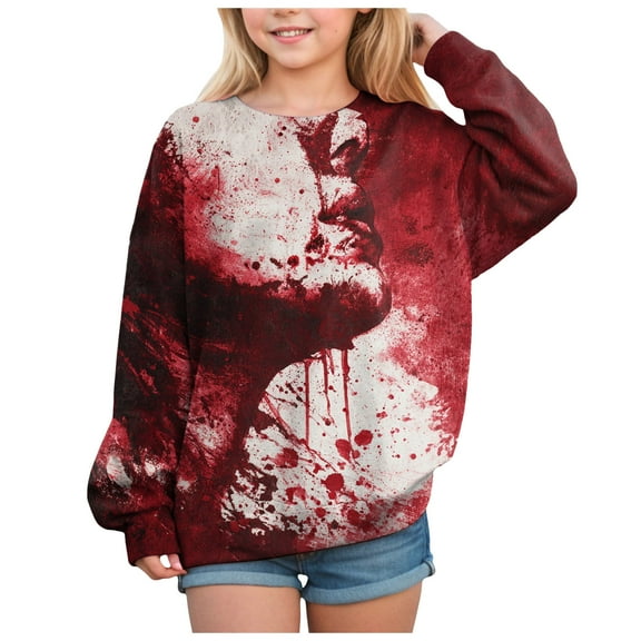 KPOPLK girls Girls Hoodies Cute Cat Ear Long Sleeve Sweatshirts(7-8 Years,Wine)