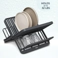 thumbnail image 4 of Rubbermaid Collapsible Dish Drying Rack, Dish Drainer, Raven Grey, 4 of 5