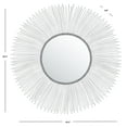 thumbnail image 3 of SAFAVIEH Jaslene 35.2 in. Dia. Round Solid Mirror, Silver Foil, 3 of 5