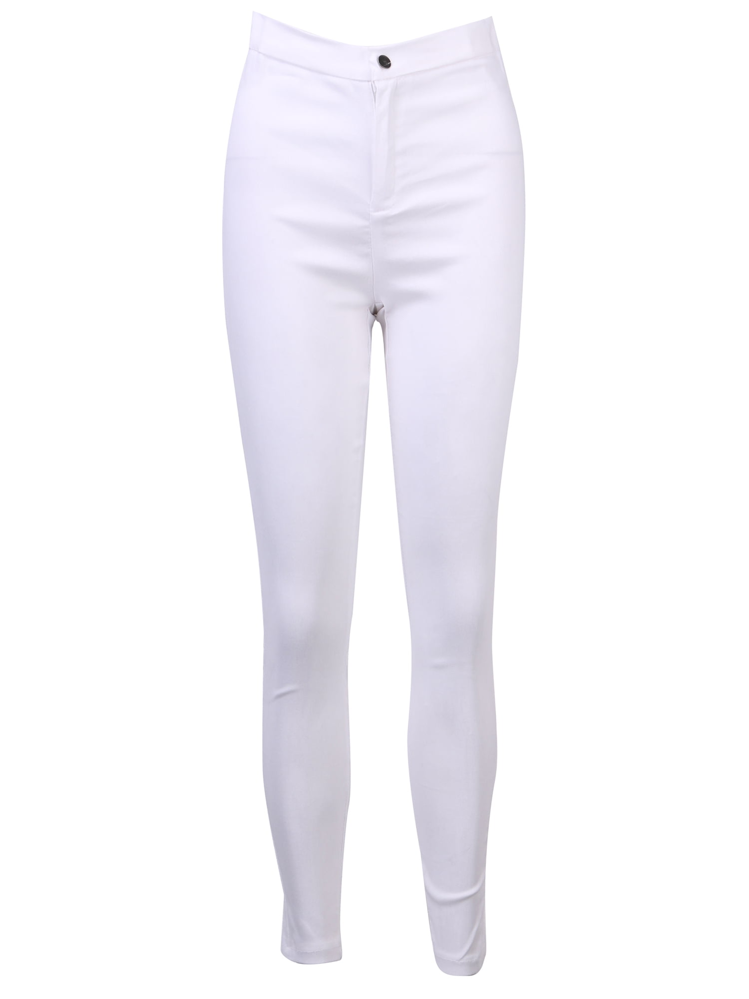 white jean jeggings