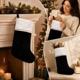 thumbnail image 3 of Christmas Stockings, Classic Holiday Xmas Stocking with Hanging Loop, Gift Bag for Fireplace Mantel, Tree and Family Holiday Decor, 3 of 7