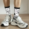thumbnail image 6 of Cauagu Cute Cow and Milk Stains Print Crew Socks for Women and Men,Adult Athletic Running Socks 1-Pair Sports Socks Work Gear Socks with Moisture Wicking, 6 of 6