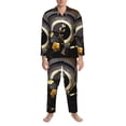thumbnail image 3 of Balery Casino Cards Pijama para Hombre de Dos Piezas con Manga Larga, Conjunto de Dormir y Descanso Suave con Bolsillos-Small, 3 of 7