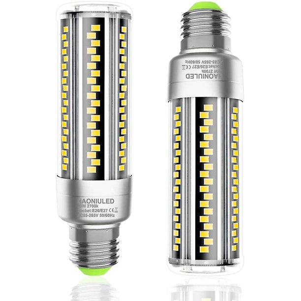 E27 Bombilla LED 20w Blanco cálido Equivalente a 200w Bombillas incandescentes, E27 Lámparas LED 2700k 2500lm Bombillas de maíz Edison E27 Base de tornillo No regulable Bombilla LED para el hogar. Afortunado Sencillez