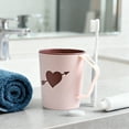 thumbnail image 2 of Bathroom Mouthwash Cup, 360ML, PP Material Anti-Drop Toothbrush Cup (Pink), 2 of 7