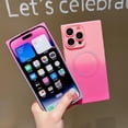 thumbnail image 3 of for  iPhone 12 Pro Max Phone Case Magnetic Gradient Hot Pink Case for Women Girls Soft TPU Shockproof Full Camera Lens Protective Cover [Compatible with Magsafe] (Hot Pink), 3 of 12